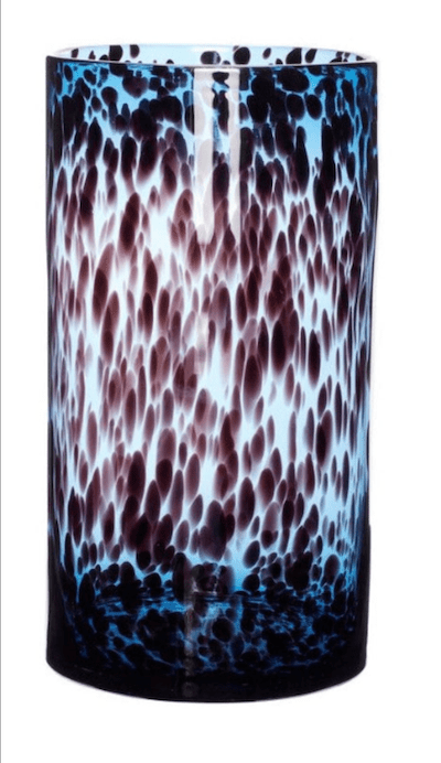 HUBSCH Βάζο Leo Cylinder Big Βάζο Γυάλινο Μπλε/Μπορντό H37 Ø20cm HUBSCH