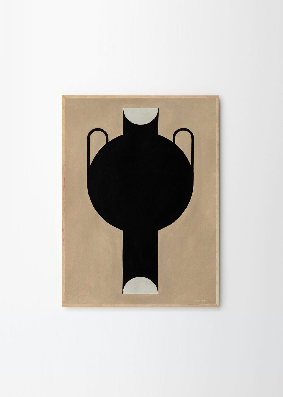 THE POSTER CLUB Poster Silhouette of a Vase 07 Studio Paradissi Πόστερ (50x70cm) Μαύρο Paper THE POSTER CLUB