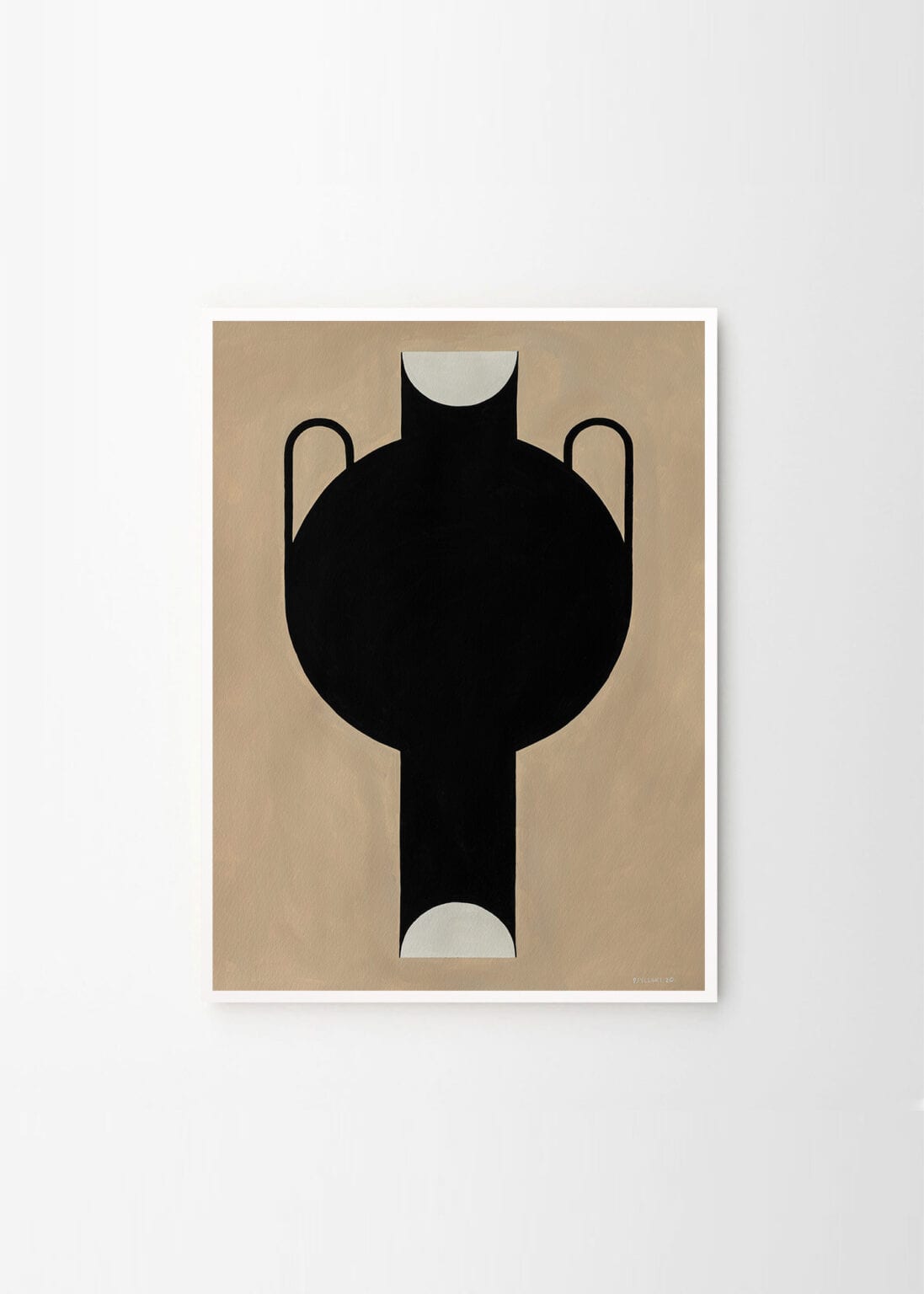 THE POSTER CLUB Poster Silhouette of a Vase 07 Studio Paradissi Πόστερ (50x70cm) Μαύρο Paper THE POSTER CLUB