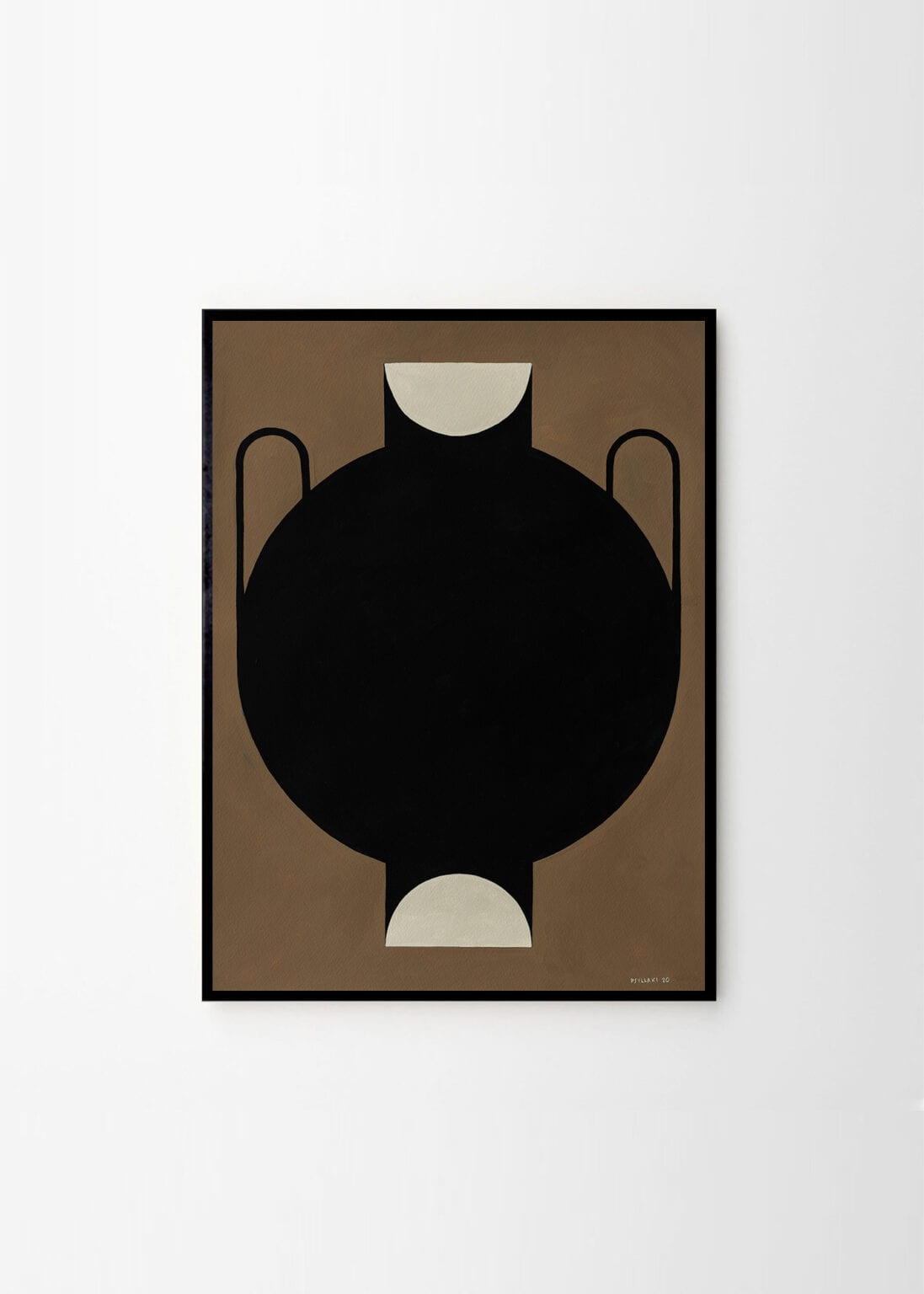 THE POSTER CLUB Poster Silhouette of a Vase 11 Studio Paradissi Πόστερ (50x70cm) Μαύρο Paper THE POSTER CLUB