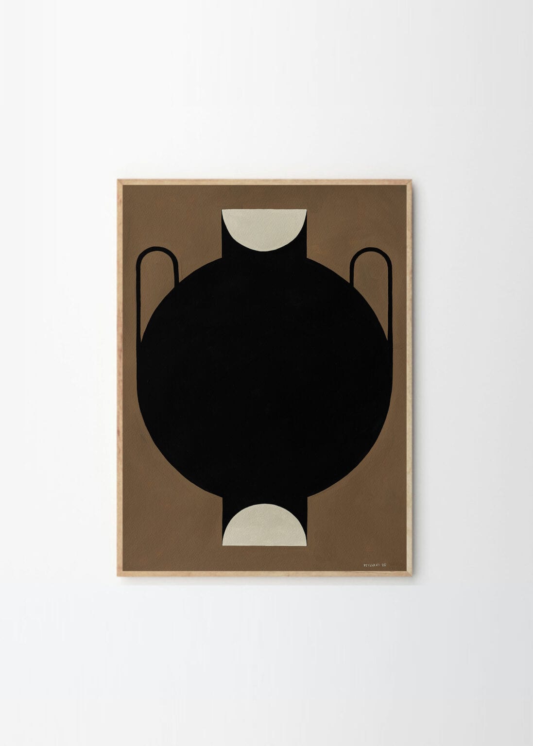 THE POSTER CLUB Poster Silhouette of a Vase 11 Studio Paradissi Πόστερ (50x70cm) Μαύρο Paper THE POSTER CLUB