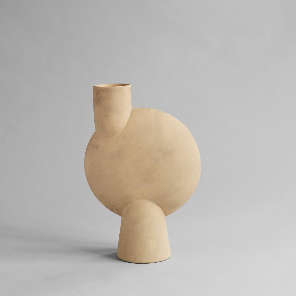 101 COPENHAGEN Βάζο Βάζο, Sphere Bubl, Big, Μπεζ, Κεραμικό, 45x14x31,5 cm, 101 COPENHAGEN