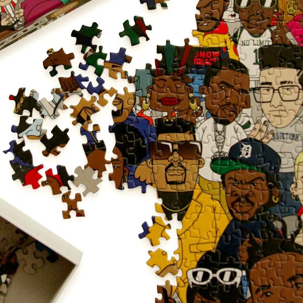 Hintsdeco Books Επιτραπέζιο Παιχνίδι Πάζλ Hip Hop Puzzle Πολύχρωμο 25×25×5,2 cm Hintsdeco