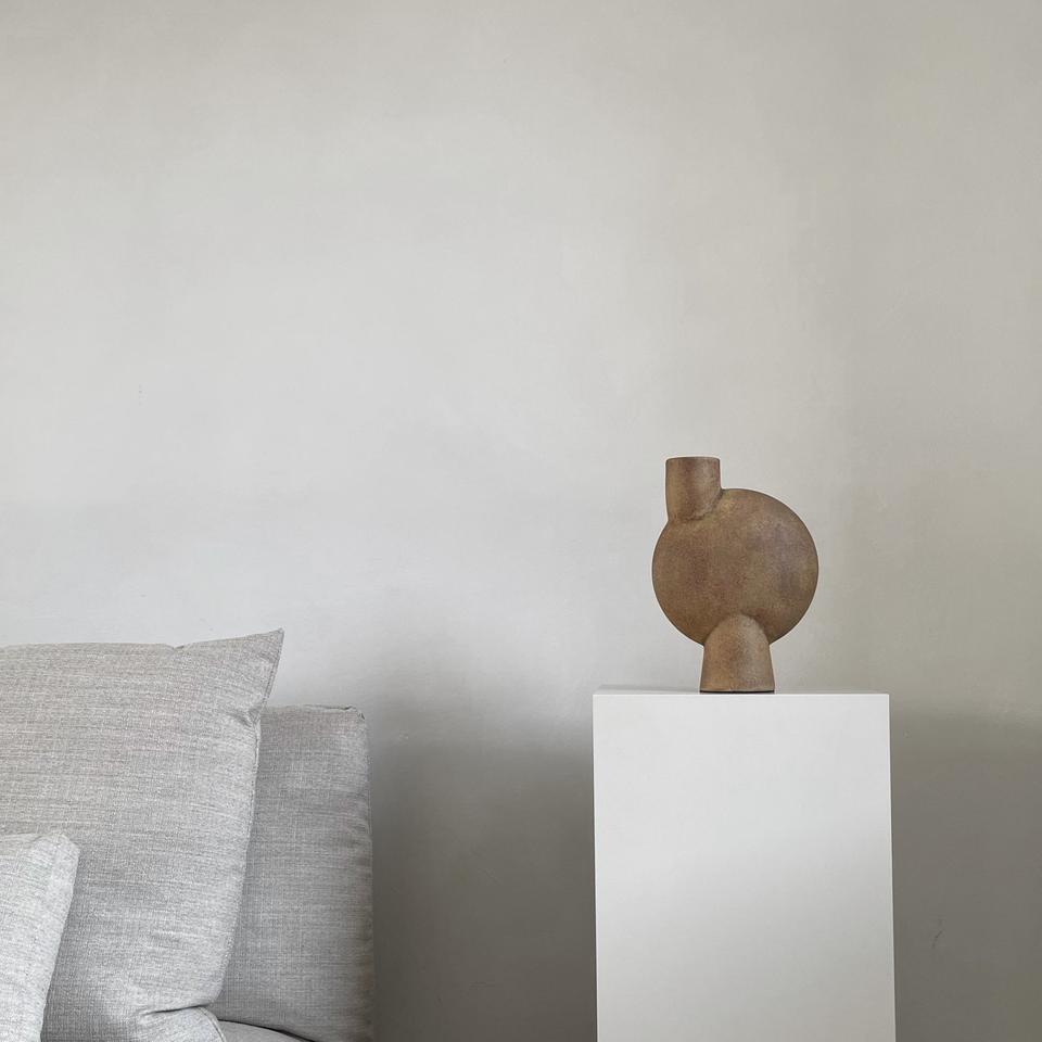 101 COPENHAGEN Βάζο Sphere Bubl Medio Κεραμικό Διακοσμητικό Βάζο Ώχρα, 26x18x8cm 101 COPENHAGEN